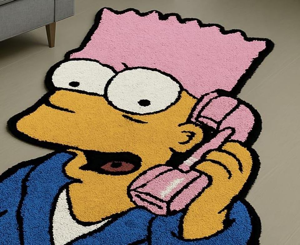 Cashmere Cartoon Rug – Pop Art Design