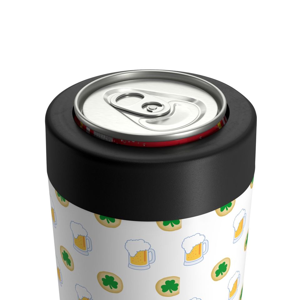 St. Patrick's Day Beer and Shamrock Cookies Can Holder | Can Holder