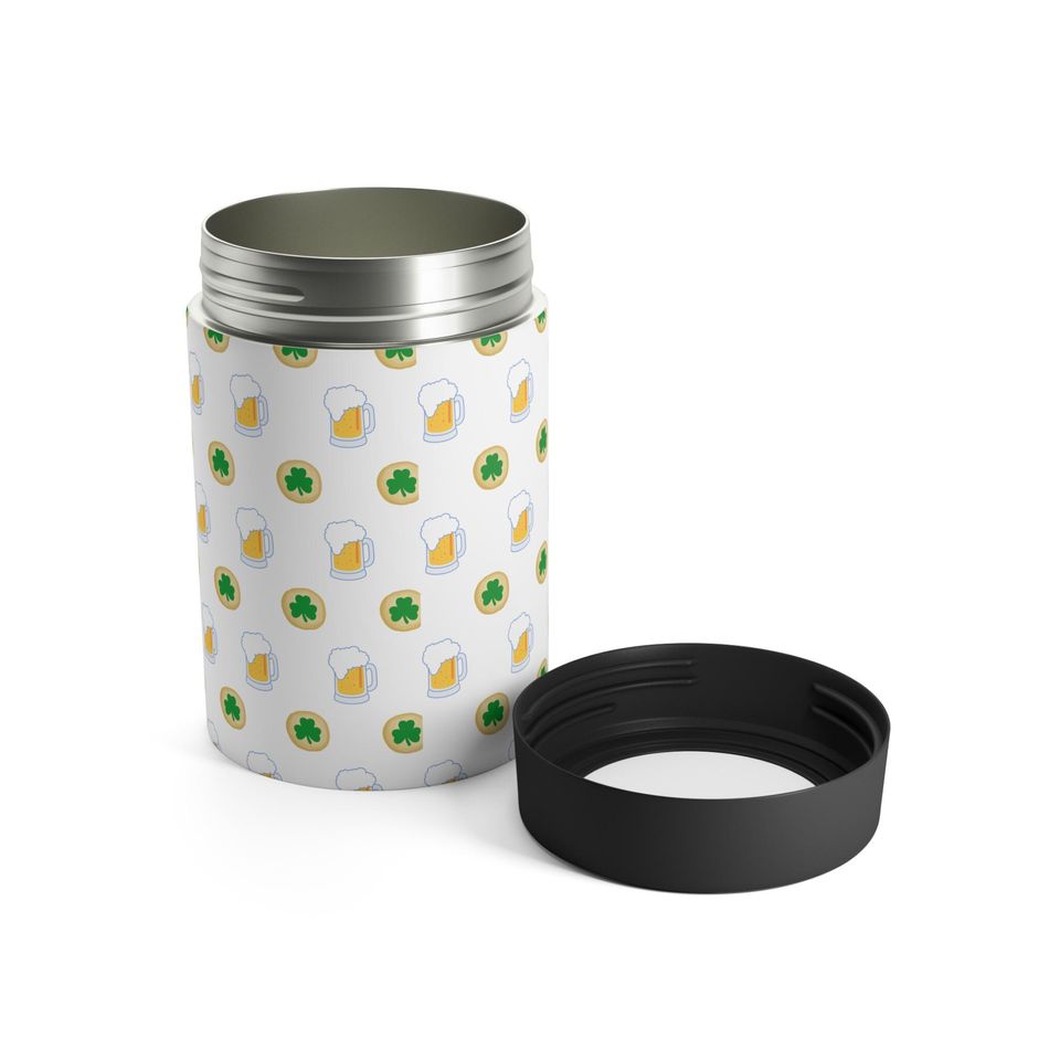 St. Patrick's Day Beer and Shamrock Cookies Can Holder | Can Holder