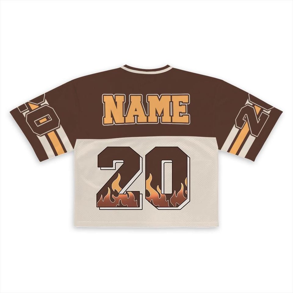 Custom Football Jersey with Name and Number  Personalized Concert & Game Day Outfit.