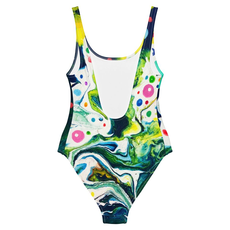 Blue Christmas One-Piece Swimsuit