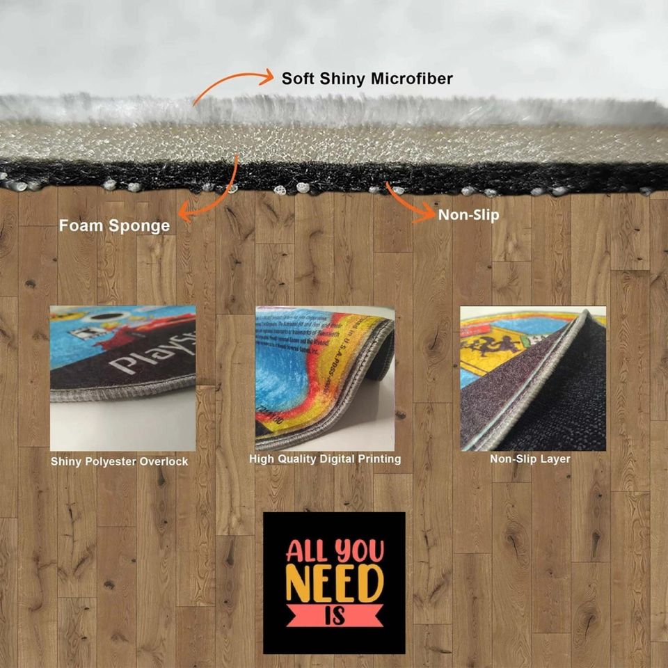 Santa Claus Christmas 3D Printed Area Rug, Christmas Rug, Christmas Decor Christmas Welcome Door Mat Winter Home Decor Christmas Decoration