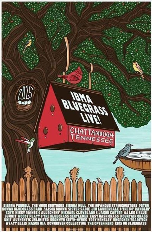 IBMA Bluegrass Live Chattanooga, TN September 19-20 2025 Tour Poster