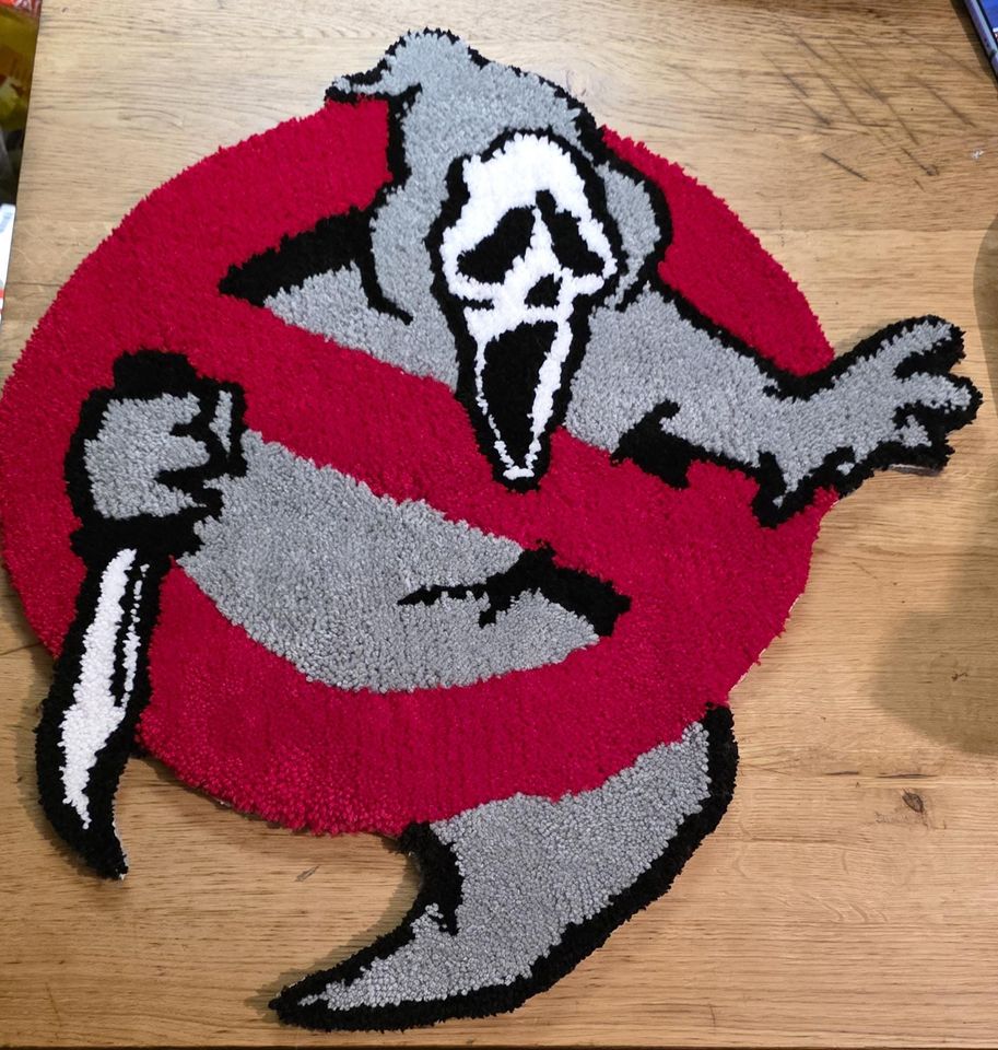Ghost Face Shaped Rug for Home & Living