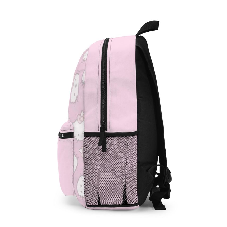 Adorable Pink Hello Kitty Backpack - Personalized Name Option - Kawaii School Bag