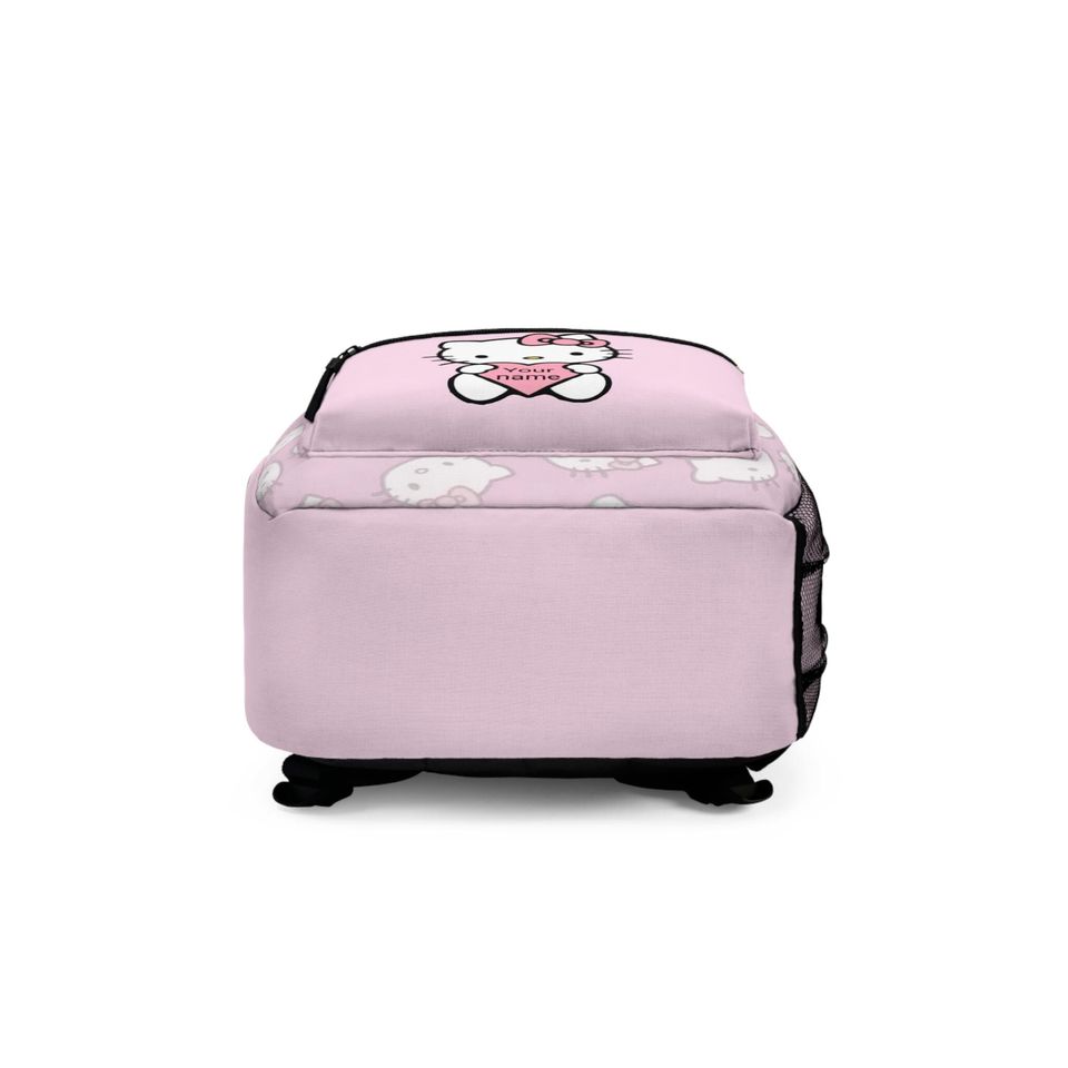 Adorable Pink Hello Kitty Backpack - Personalized Name Option - Kawaii School Bag