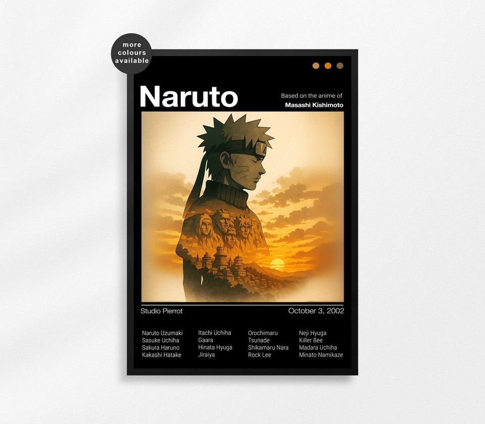 Narutoo Uzumaki Poster Narutoo Print Anime Poster