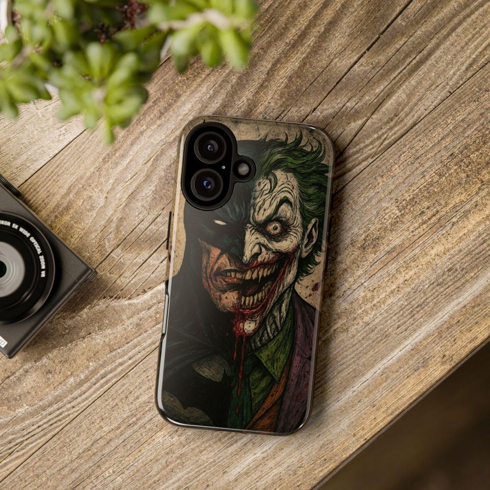 Batman vs Joker Phone Case – Dark Comic Superhero Cover for iPhone