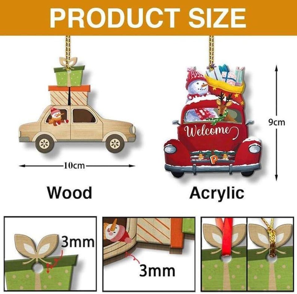 Personalized Sourdough Bread Ornament, Rustic 2D Wooden Christmas Gift