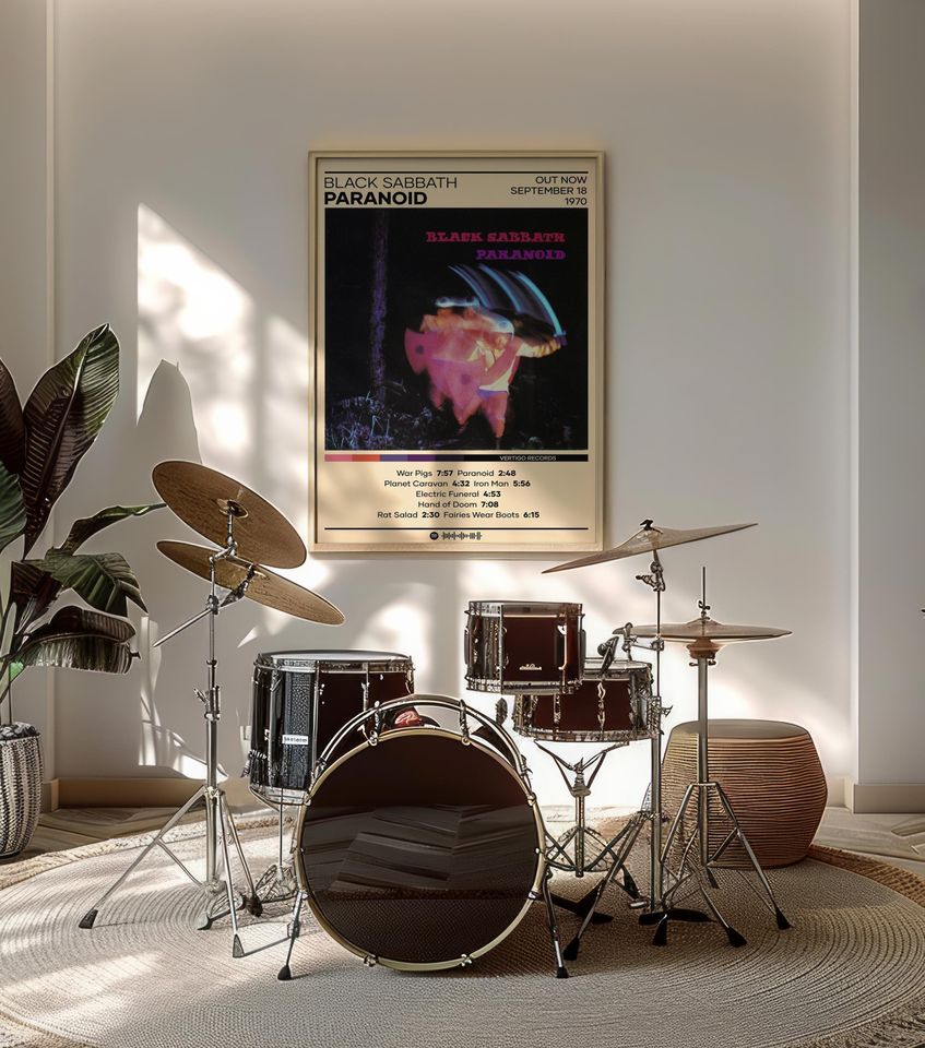 Black Sabbath - Paranoid Poster | Album Cover Poster