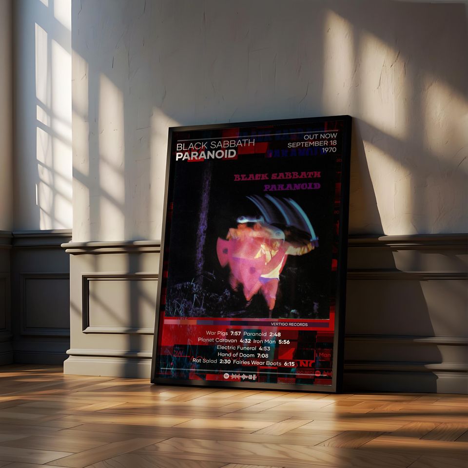 Black Sabbath - Paranoid Poster | Album Cover Poster