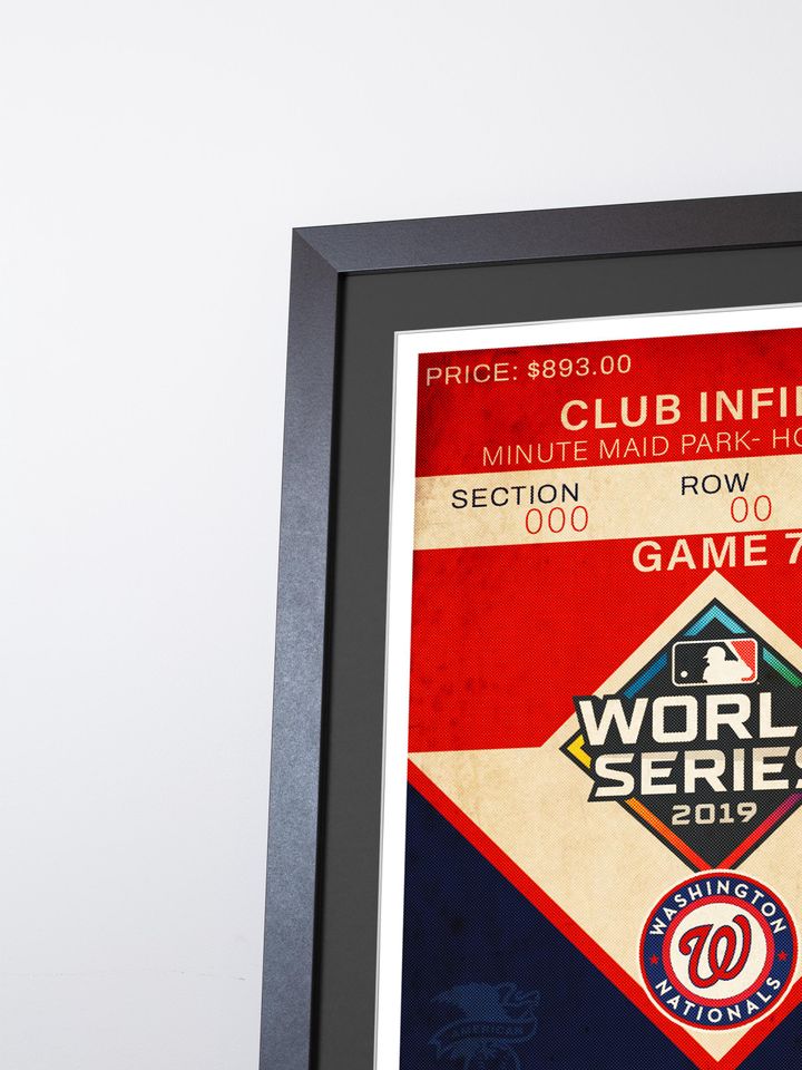 2019 World Series PosterFight Finished  Washington Nationals vs Houston Astros Poster( No Framed )
