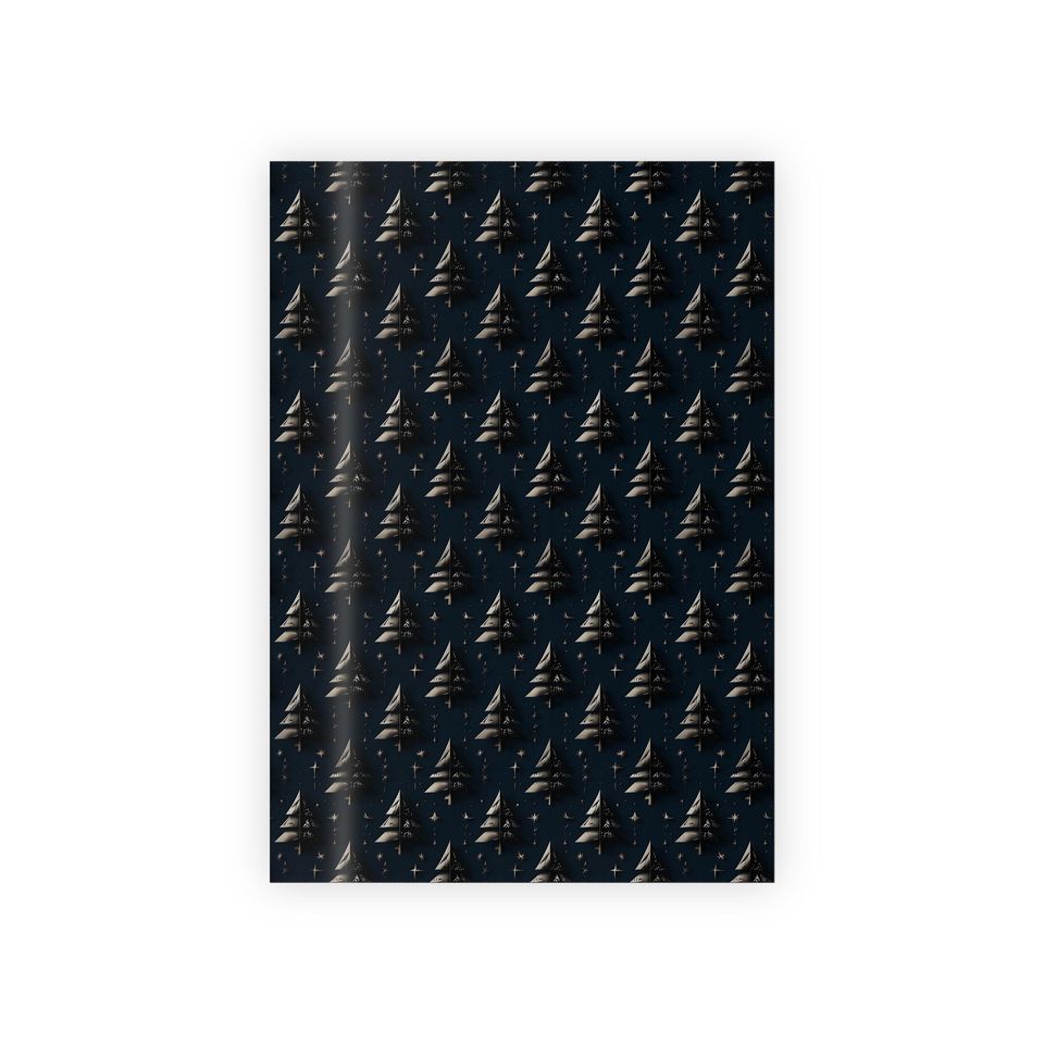 Christmas Tree Gift Wrapping Paper | Satin Finish, Eco-Friendly