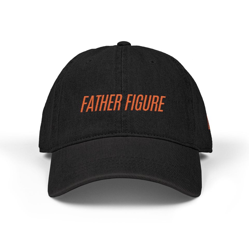 Father Figure Embroidered Denim Hat, Dad Hat, Baseball Cap