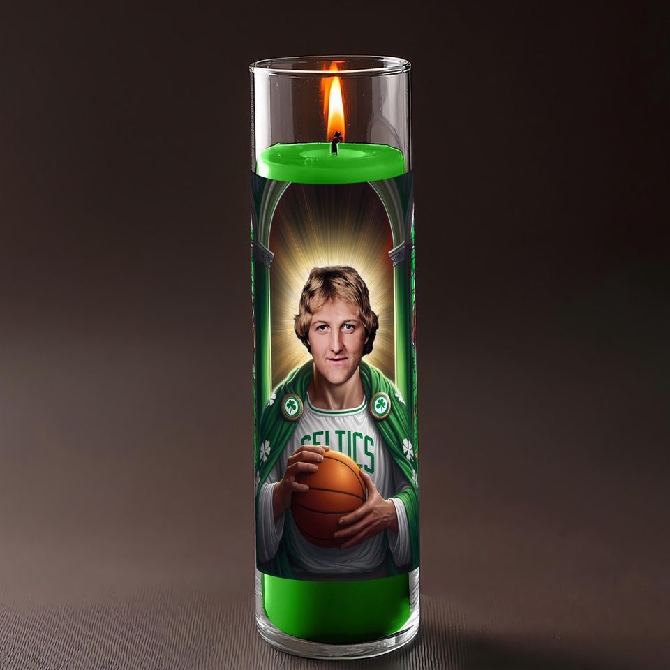 Larry Bird Celebrity Prayer Candle