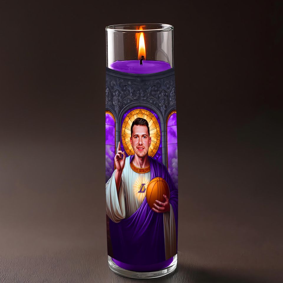 Luka Doncic Celebrity Prayer Candle