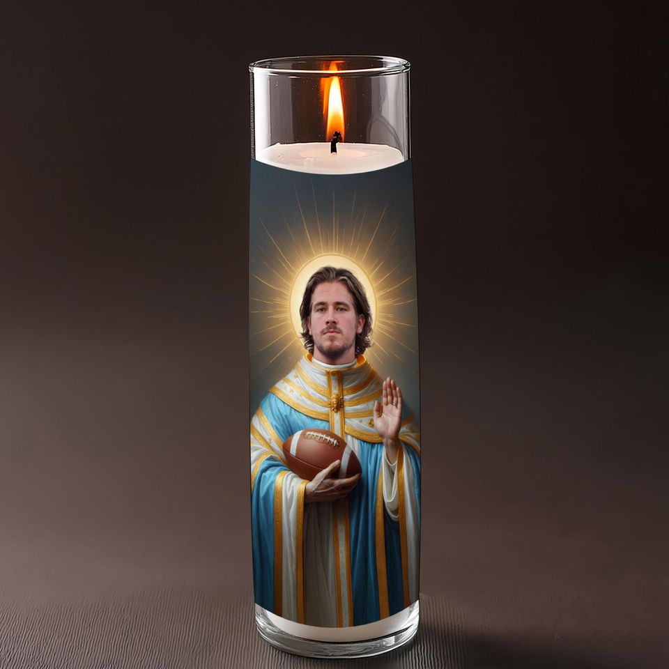 Justin Herbert Celebrity Prayer Candle