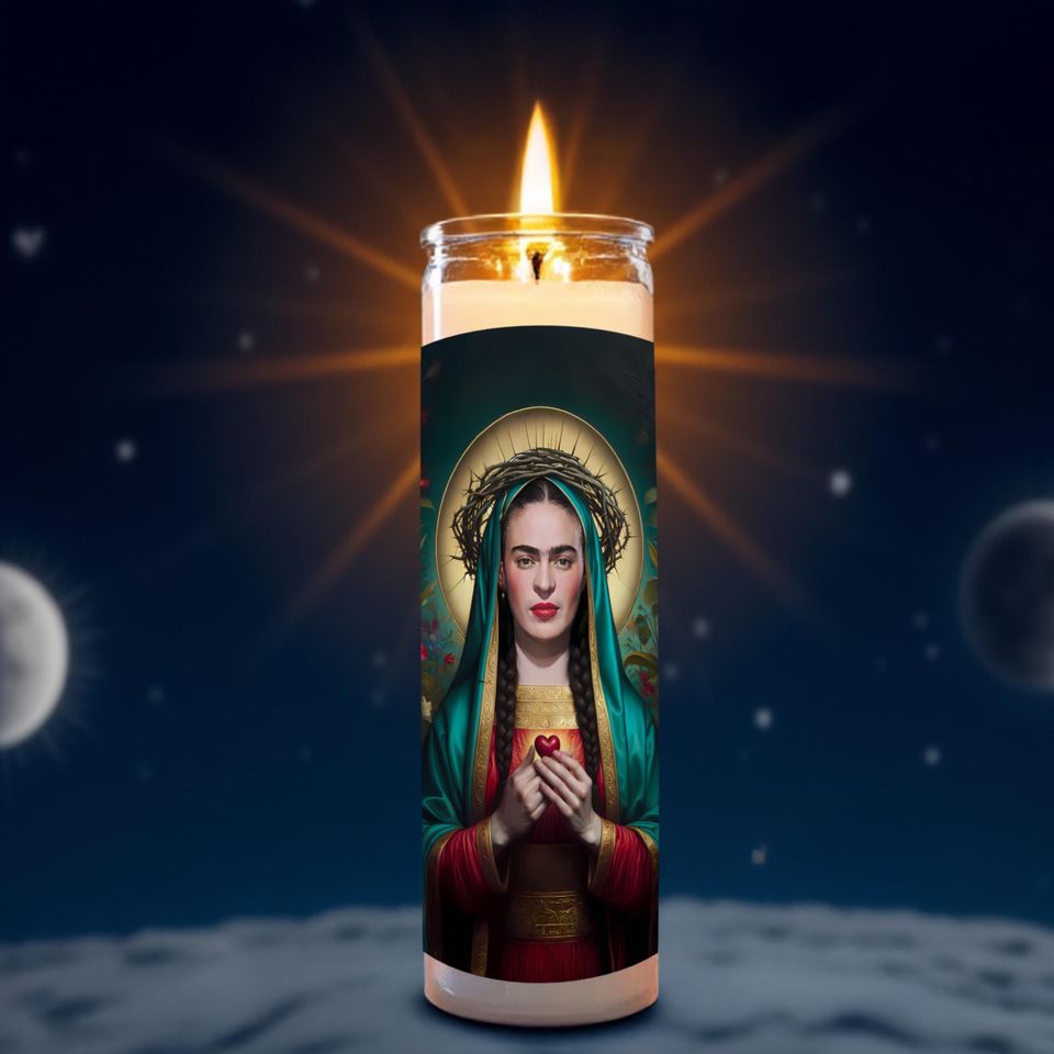 Frida Kahlo Celebrity Prayer Candle