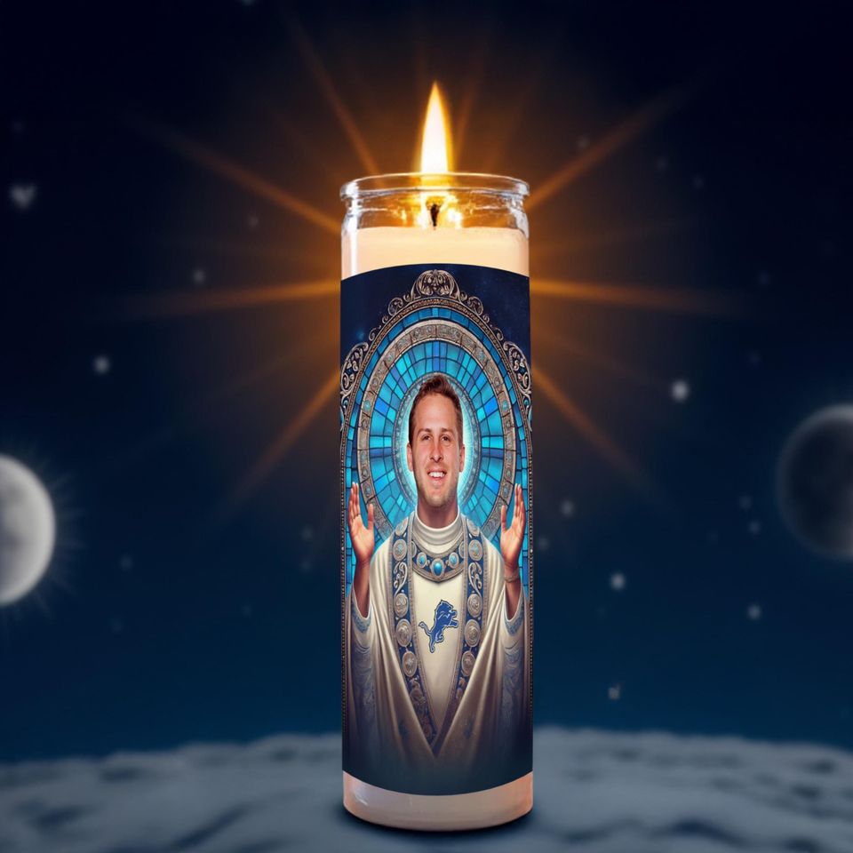 Jared Goff Celebrity Prayer Candle