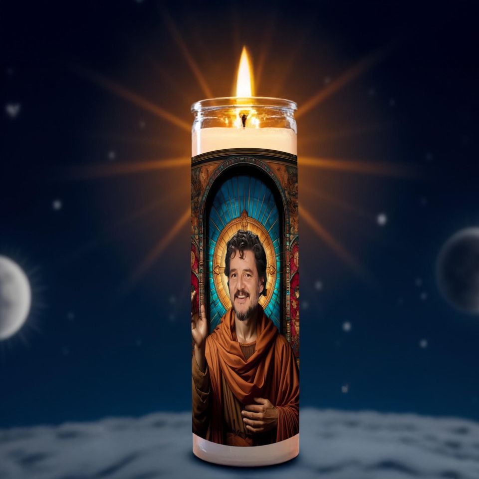 Pedro Pascal Celebrity Prayer Candle