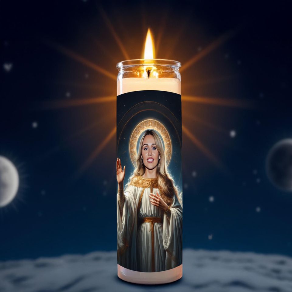 Miley Celebrity Prayer Candle