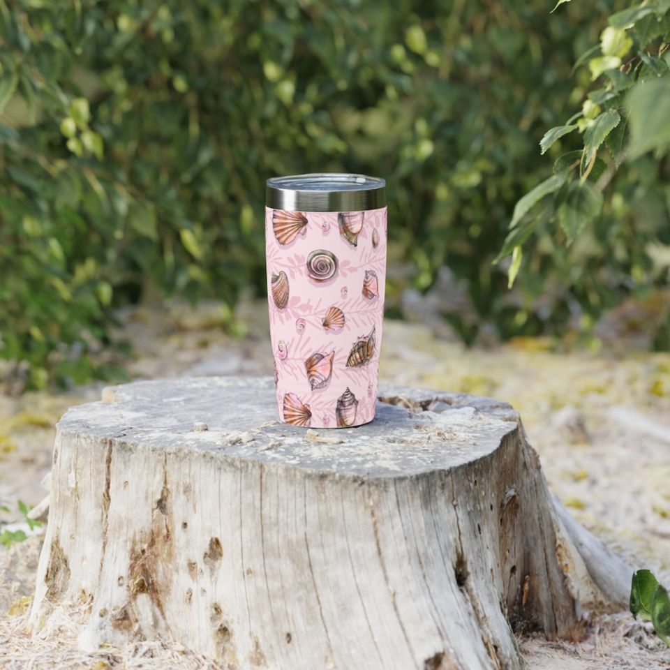 Pink Seashells Ringneck Tumbler, 20oz