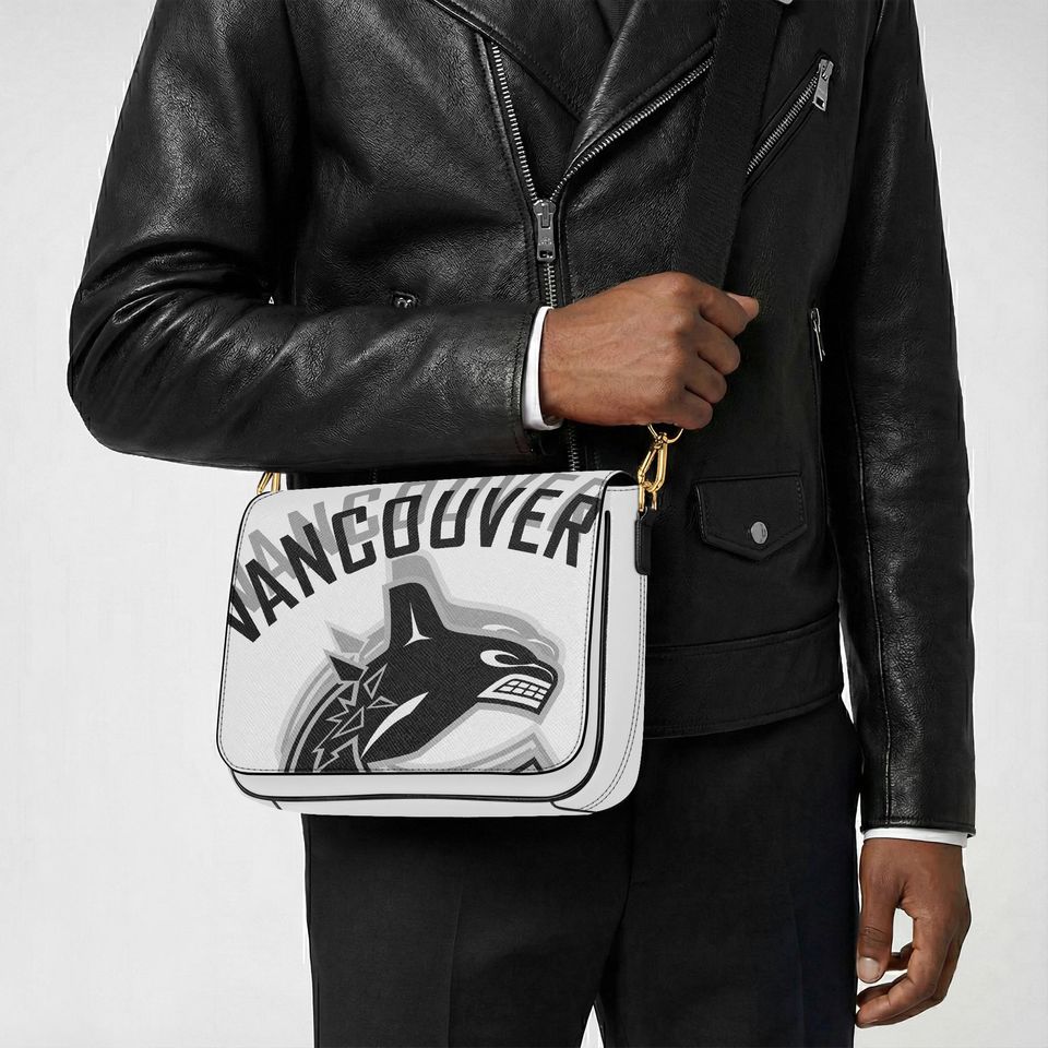 Vancouver Canucks Personalized Shoulder Bag, Custom Name NHL Fan Gift