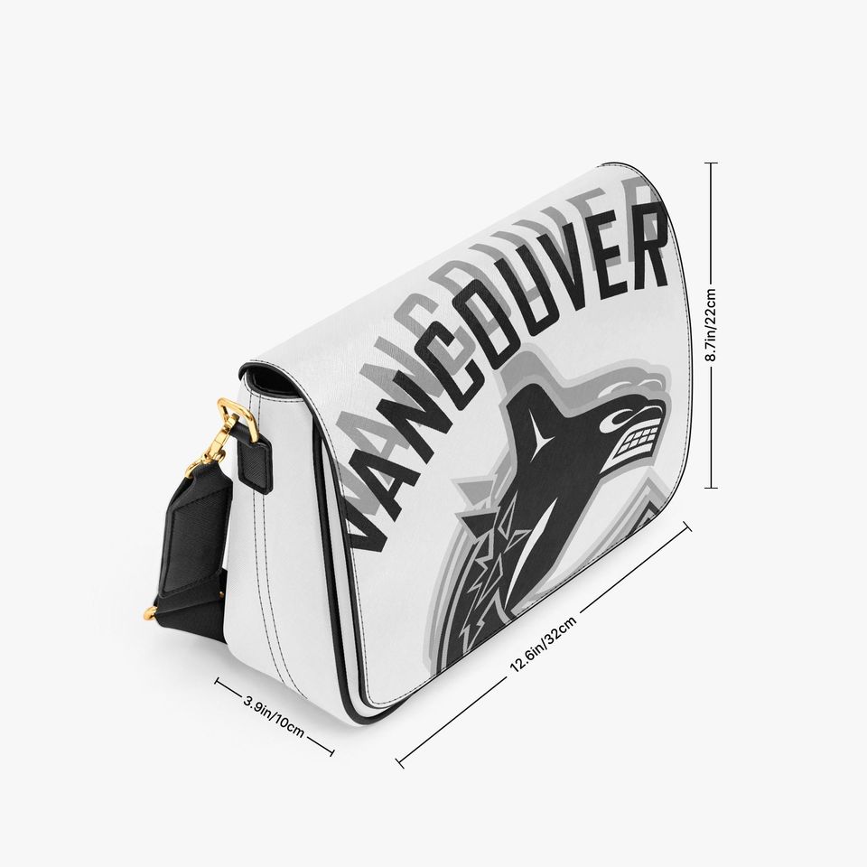 Vancouver Canucks Personalized Shoulder Bag, Custom Name NHL Fan Gift