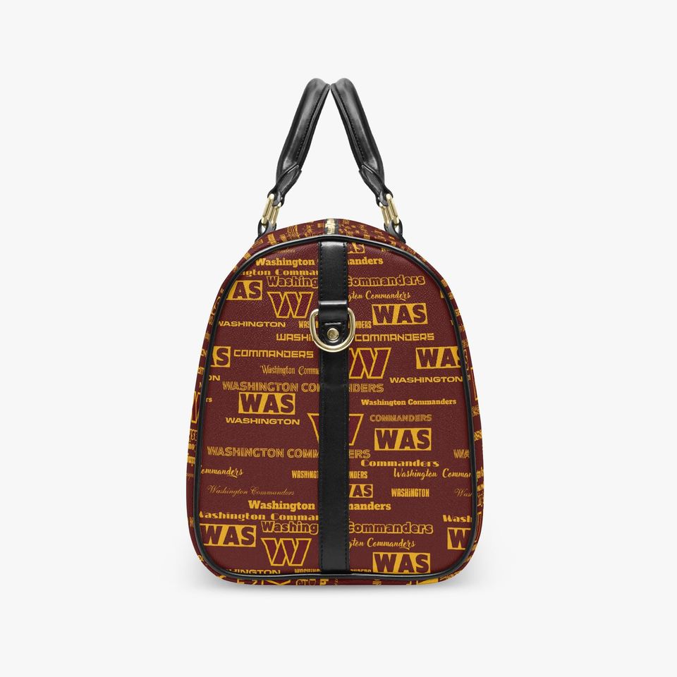 Personalized PU Leather Weekender Bag for Travel and Football Supporters