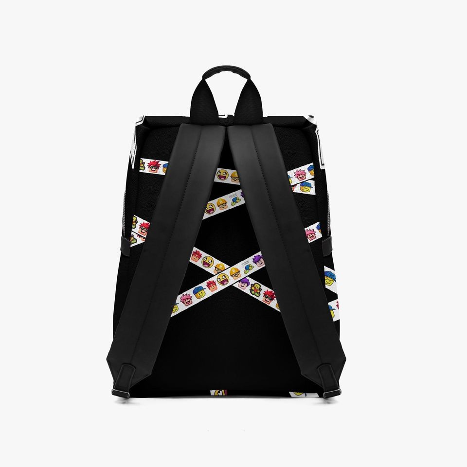 Custom Name Roblox Inspired Gamer Backpack  Personalized PU Leather Bag Gift for Kids, Teens, Boys, Girls