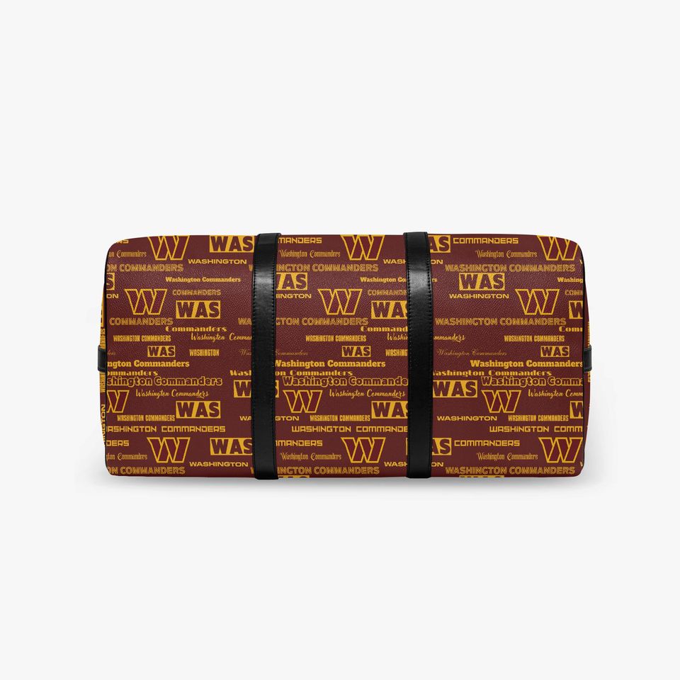 Personalized PU Leather Weekender Bag for Travel and Football Supporters