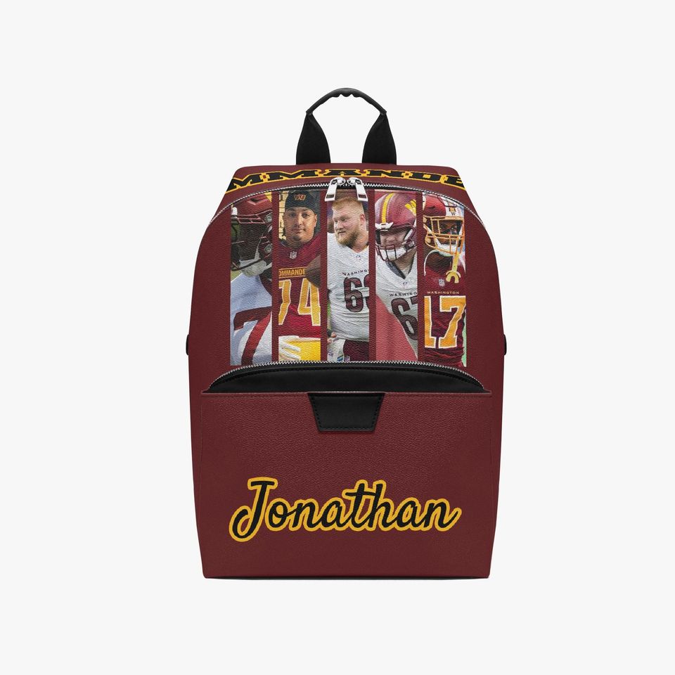 Custom Washington Gift Backpack, Personalized Name & Photo Backpack, Washington Football Inspired Personalized Fan Bag