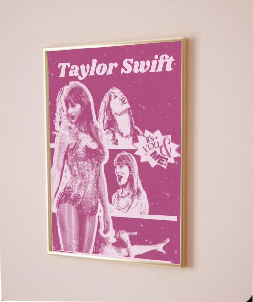Taylorr Swifts Pink Poster, Gift for Fan