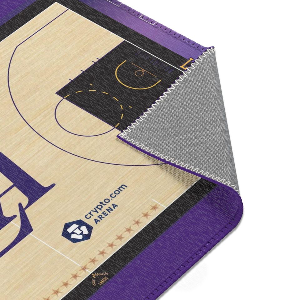 LA Basketball Court Area Rug