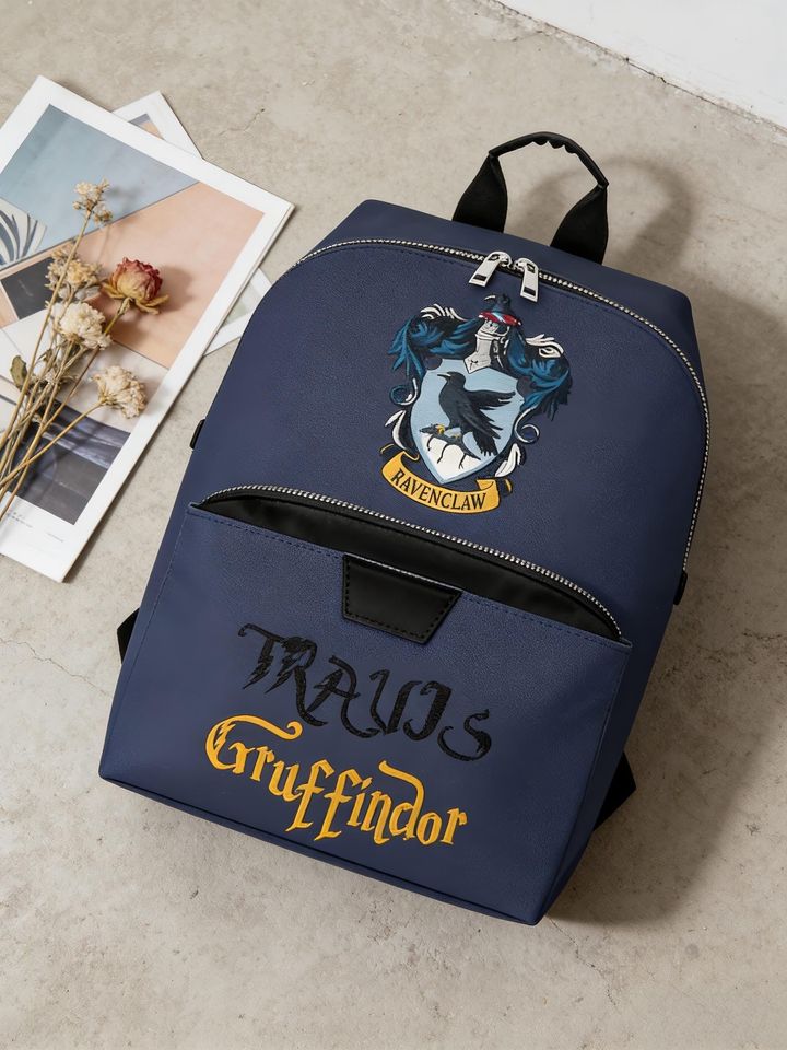 Custom Name PU Leather Backpack | Wizard Inspired