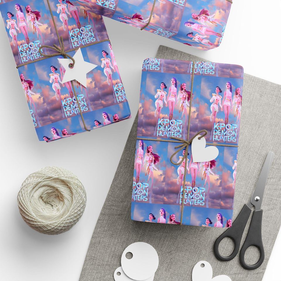 K-pop Demon Hunters Wrapping Paper, Gift Wrap, Unique Gift Idea