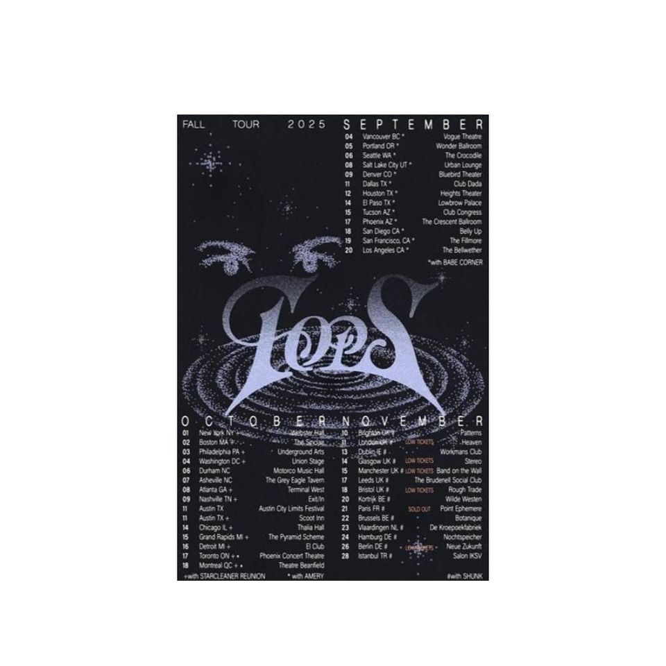 Tops Band Fall Tour 2025 Vertical Poster