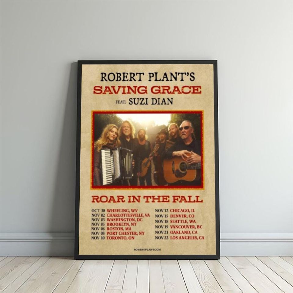 Robert Plant Saving Grace 2025 Tour Poster