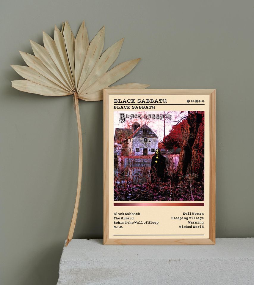 Black Sabbath Poster | Black Sabbath Poster | Album Poster Prints | Wall Decor Posters