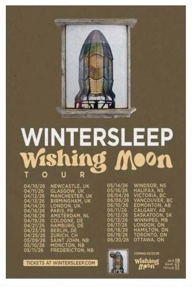 Wintersleep Wishing Moon Tour 2026 Poster