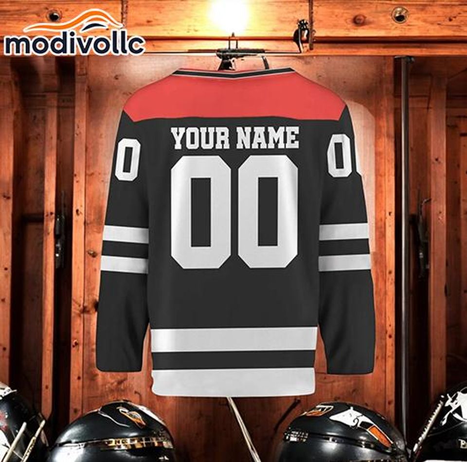 Custom Sonic Hockey Jersey: Personalized Name & Number, Birthday Gift