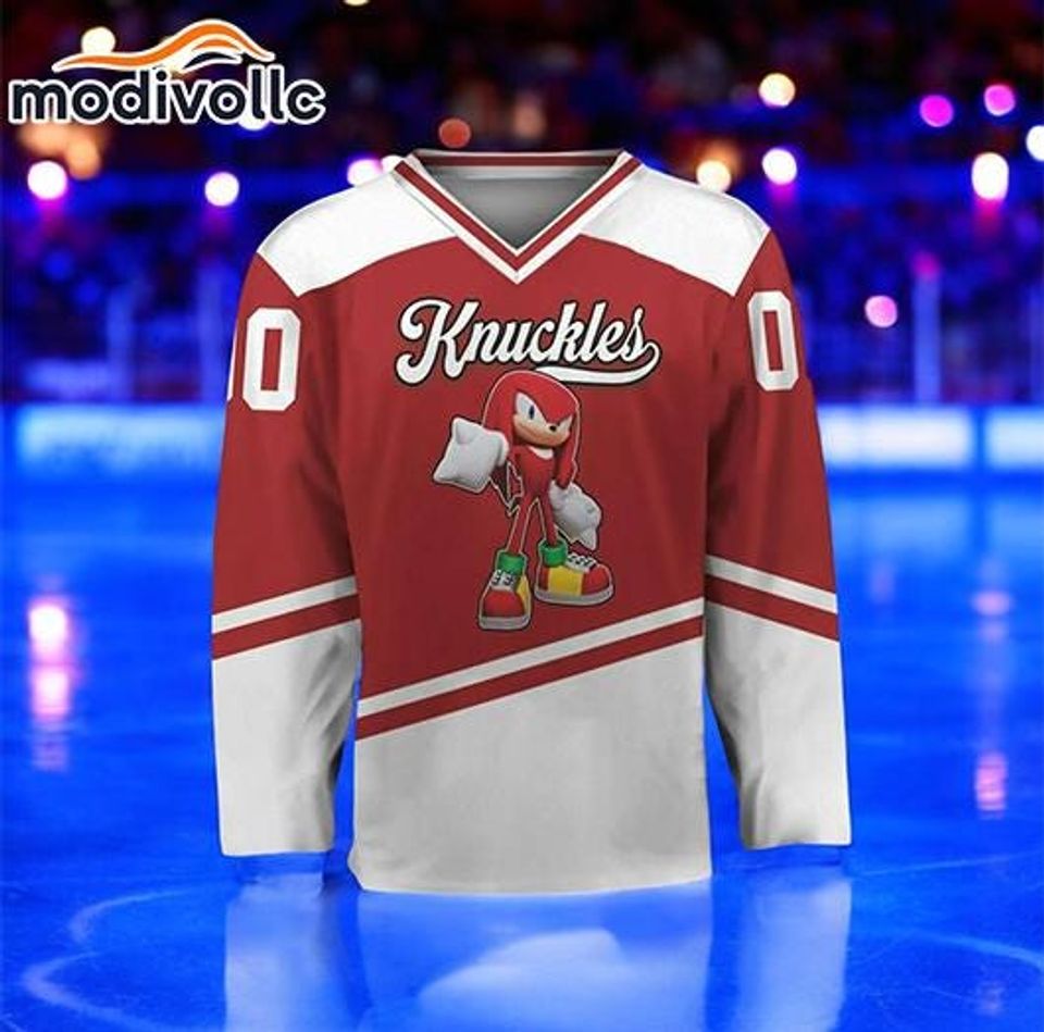 Custom Sonic Hockey Jersey: Personalized Name & Number, Fan Gift
