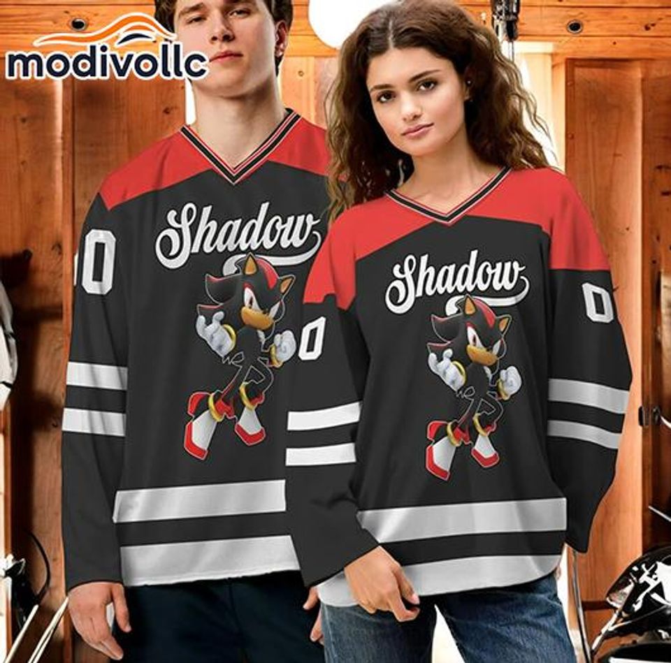 Custom Sonic Hockey Jersey: Personalized Name & Number, Birthday Gift