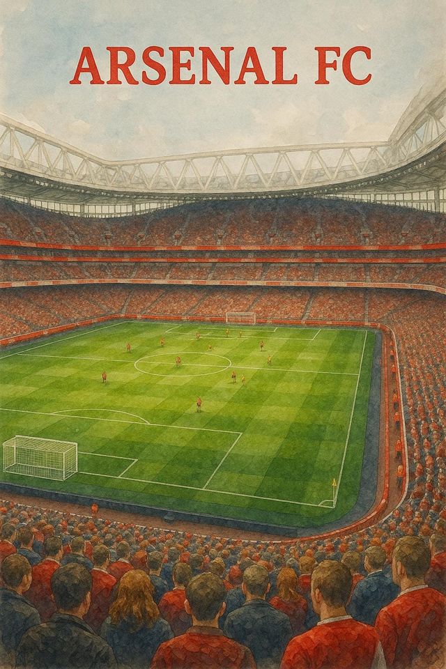 Inter Miami CF Watercolor Poster Miami Freedom Park MLS Vertical Print