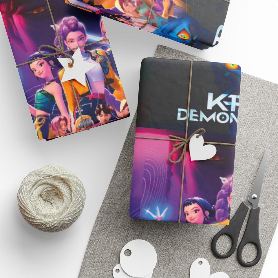 K-Pop Demon Hunters wrapping paper