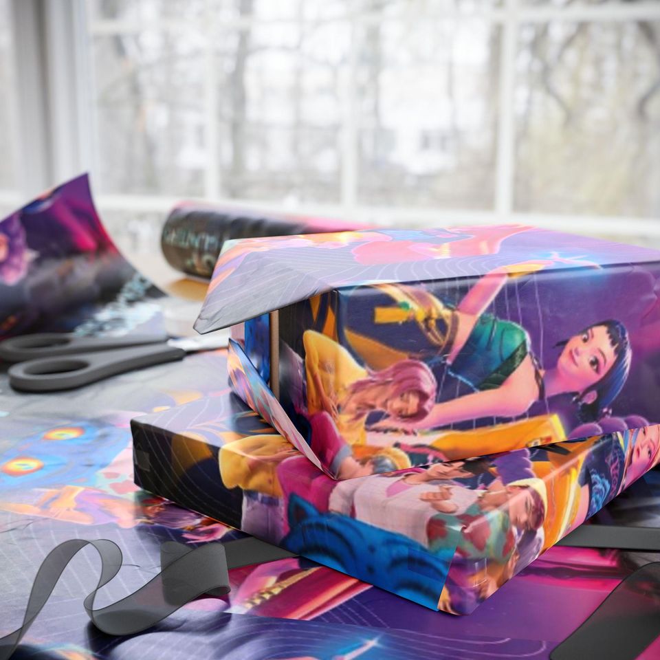 K-Pop Demon Hunters wrapping paper