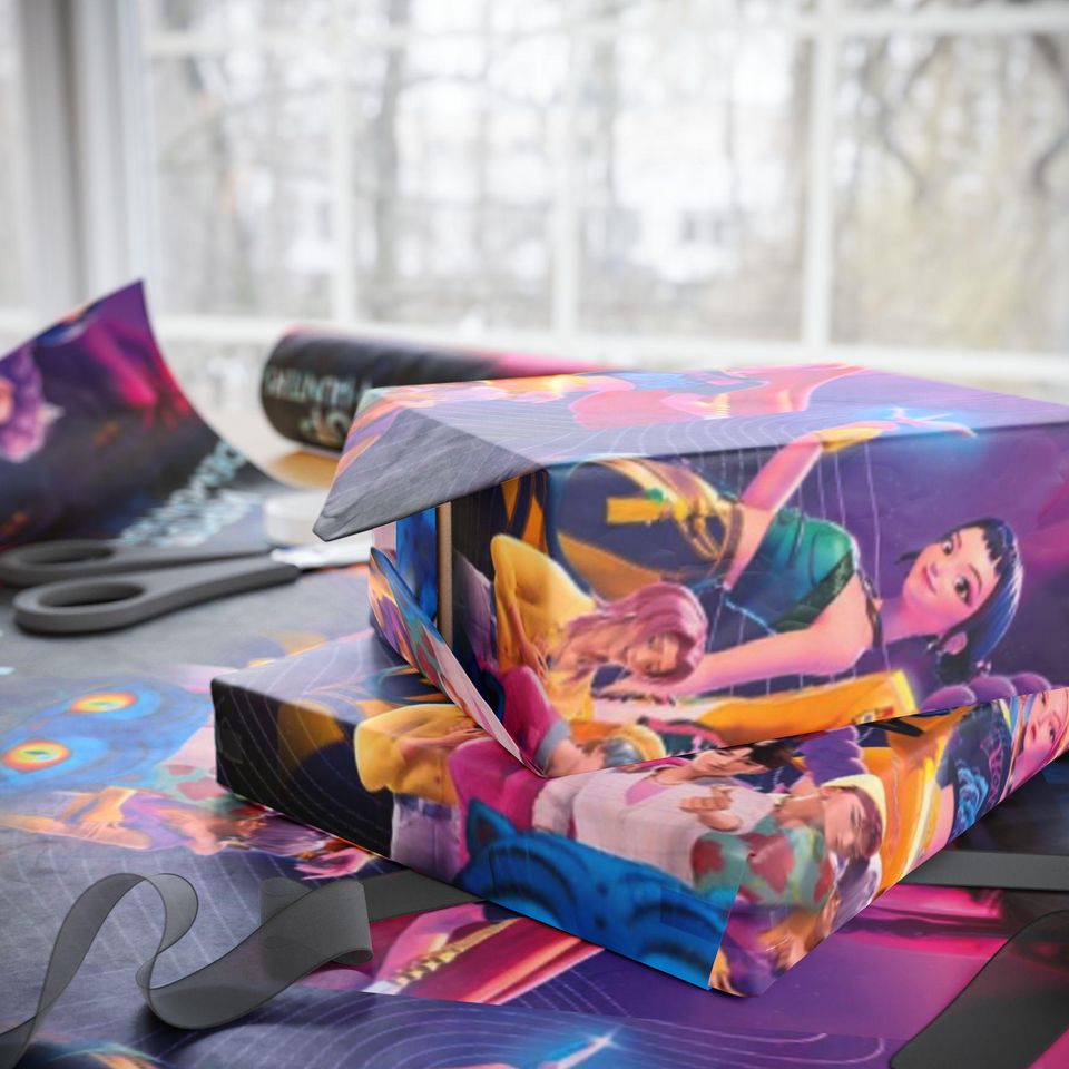K-Pop Demon Hunters wrapping paper
