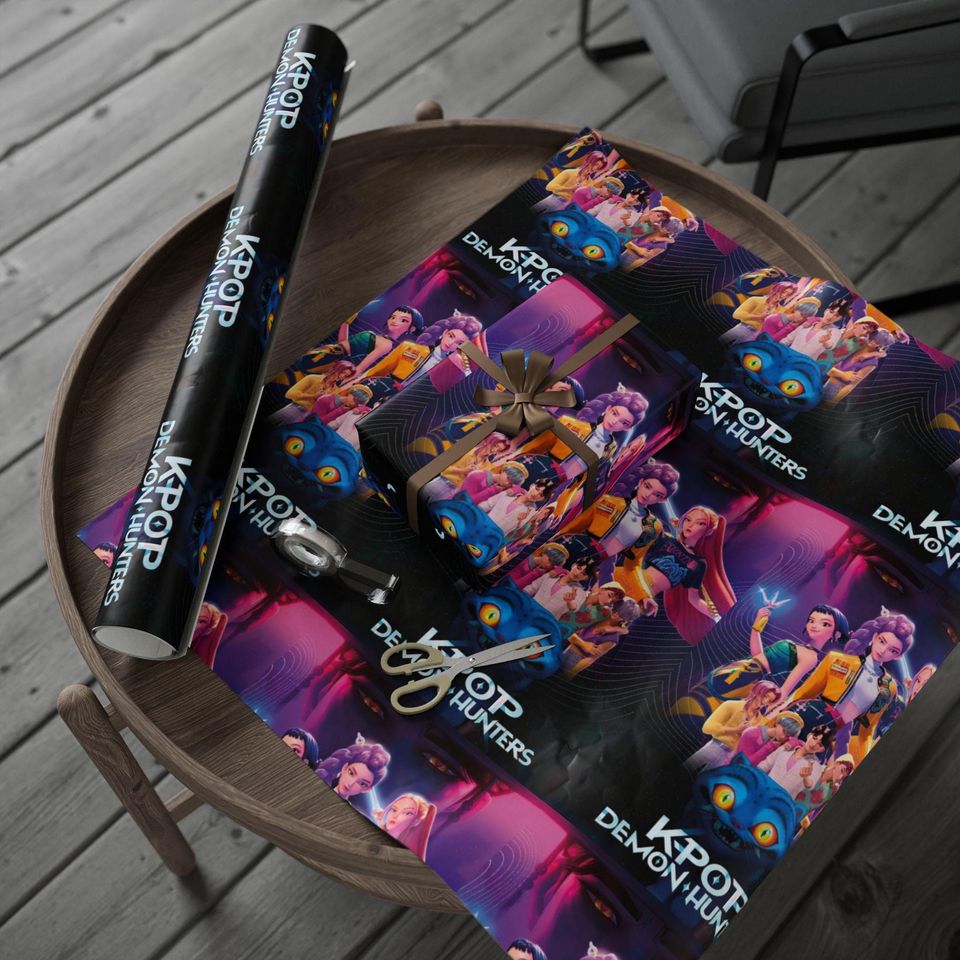 K-Pop Demon Hunters wrapping paper