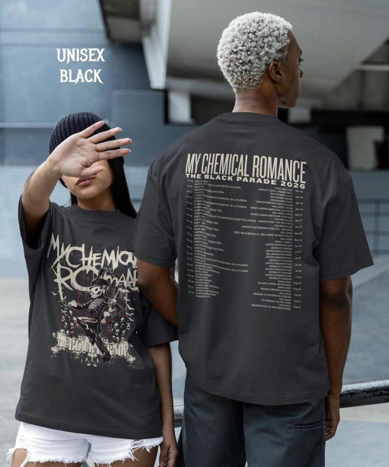 My Chemical Romance The Black Parade Tour 2026 Shirt, MCR Emo Rock Band Tee