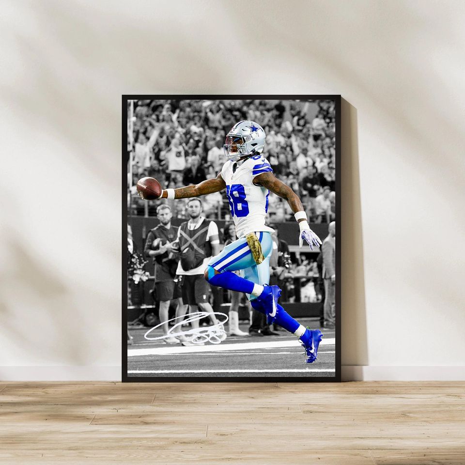 CeeDee Lamb Digital Art Print: Dallas Cowboys Man Decor